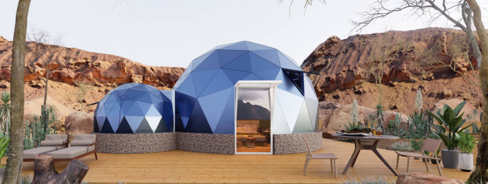 攸县球形智能光伏玻璃星空房